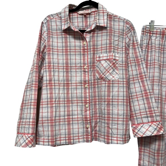 Victoria's Secret Plaid Pajama Set Pink Size S/P Preowned Excellent Condition - Picture 3 of 8